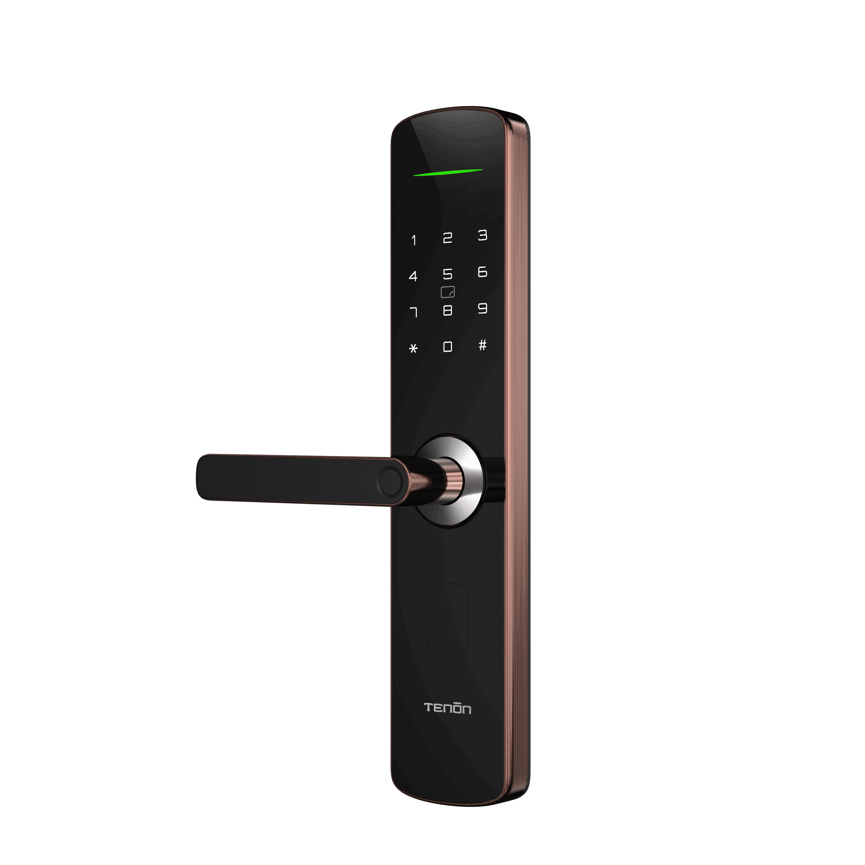 Digital Fingerprint Touchscreen Senha Smart Handle Lock